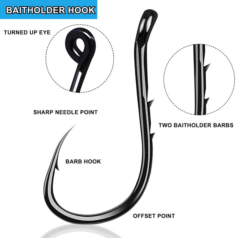 Shaddock Fishing Fishing Tackle Kit, 160pcs Basic Bobbers and Hooks Assortment With Octopus Circle, Baitholder Hooks, Sinker Weights, Terminal Tackle Box for Trout Catfish Panfish - Image 2